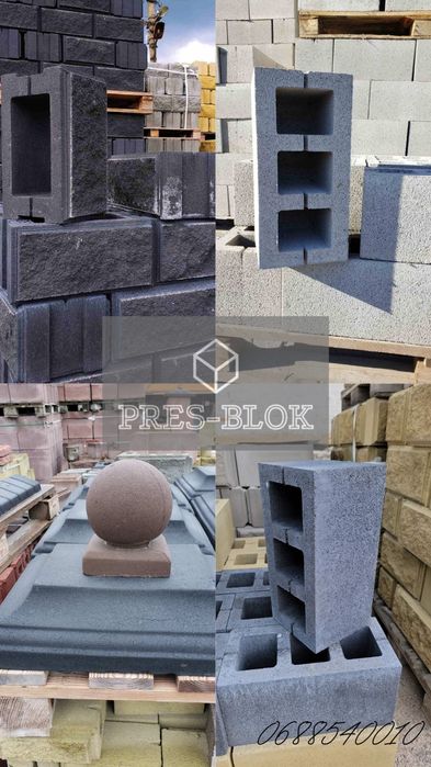 Блок вібро-пресований /Рівне , Березно, Костопіль,