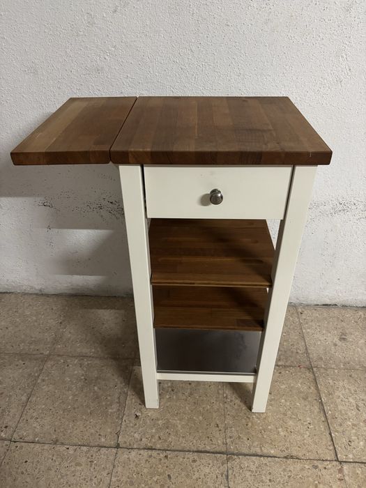 Móvel auxiliar de cozinha IKEA Stenstorp com tampo extensível