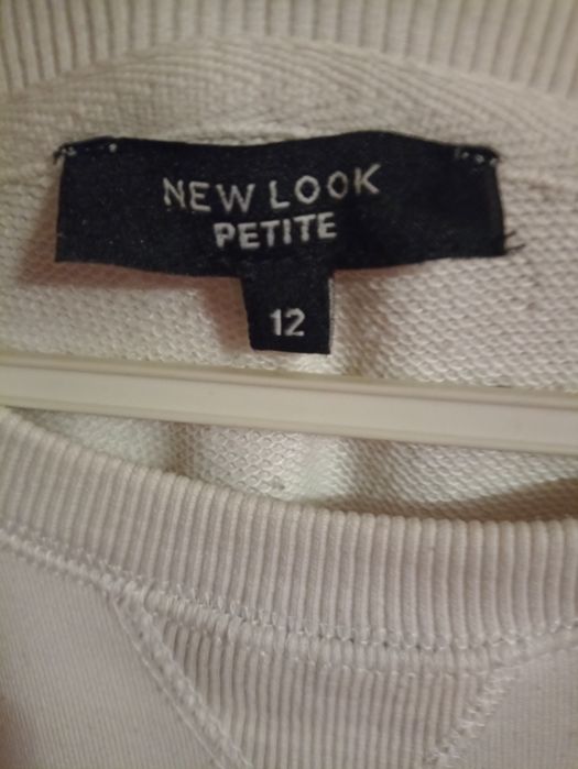 Biała ciepła bluza