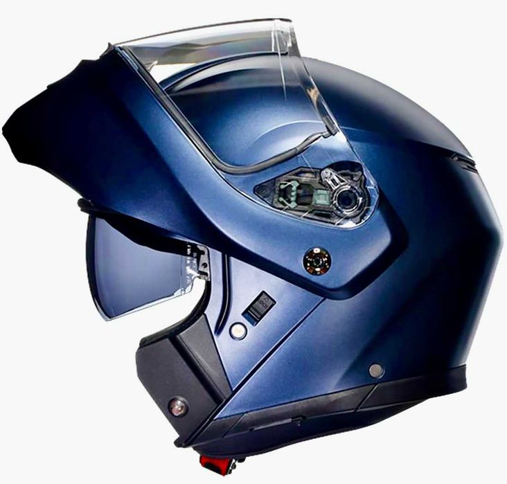 Capacete modular NOVO AGV Streetmodular azul escuro (33% DESCONTO) Tam M-L-XL