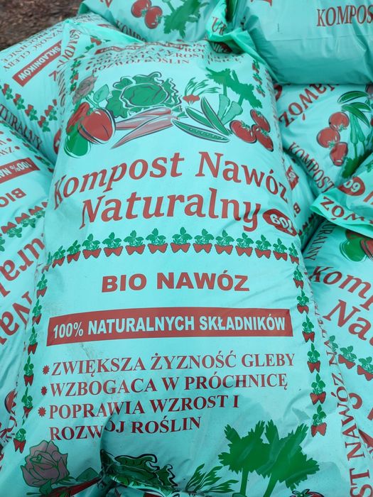 Kompost ogrodowy 60l ziemia do warzyw kora sosnowa ogrodowa torf