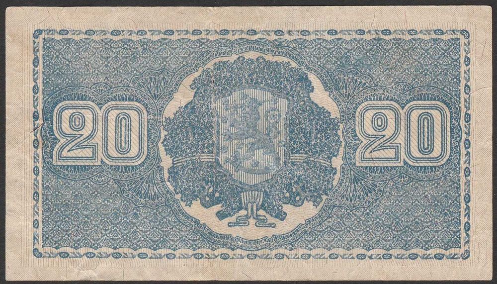 Finlandia 20 markkaa marek 1945 - Litt B - E235