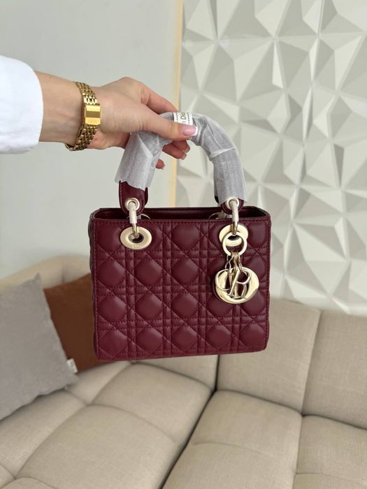 Torebka Dior lady burgundy