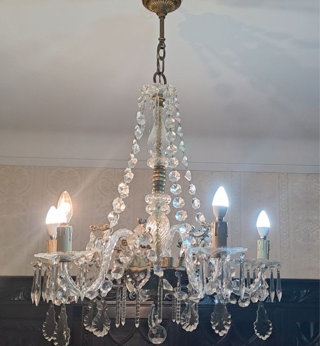 Candeeiro de tecto com 5 bracos