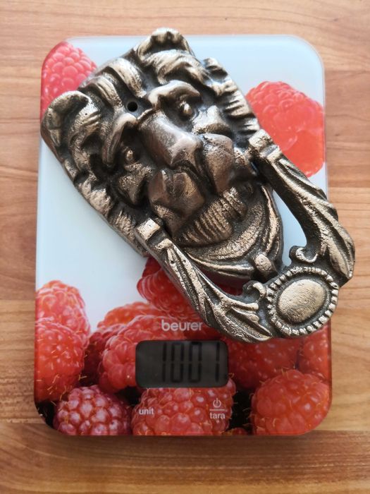 Kołatki mosiężne Lew