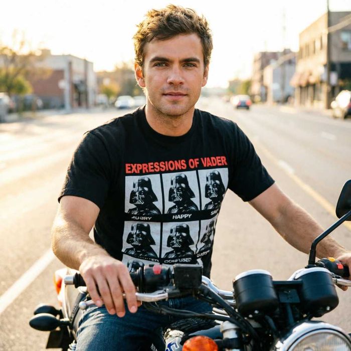 Футболка Емоції Дарта Вейдера р.L — 100% бавовна, оригінальний принт