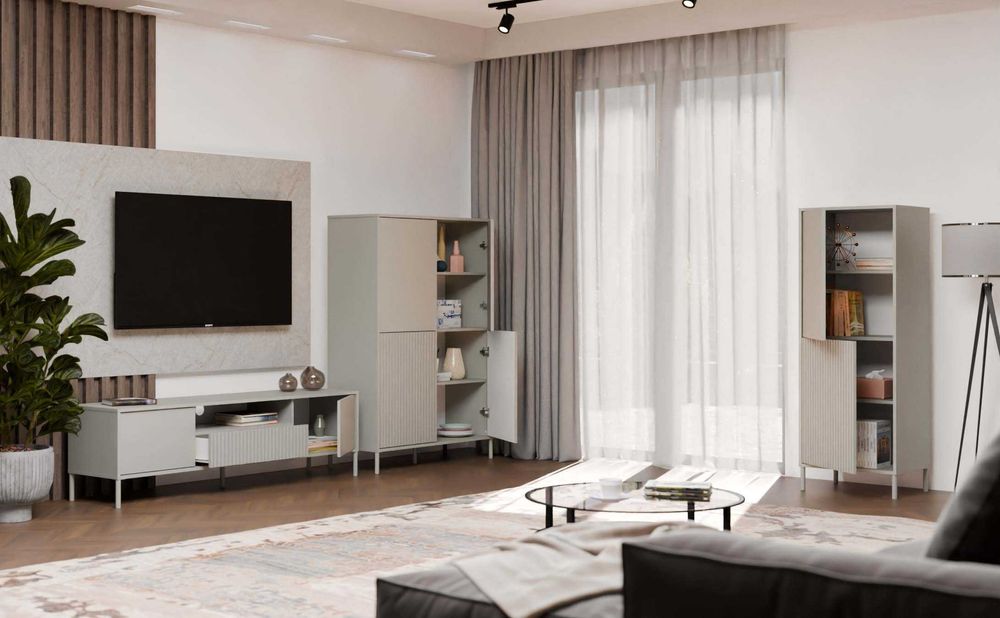 WITRYNA KAMARO 4DK Slim/Gł 4 Drzwi Front Ryflowany+Gładki Różne Kolory