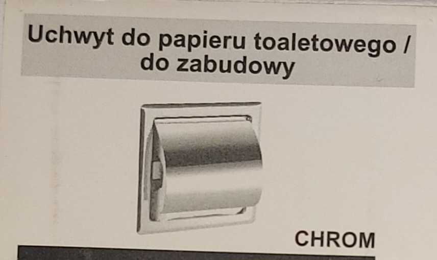 Uchwyt do papieru toaletowego podtynkowy