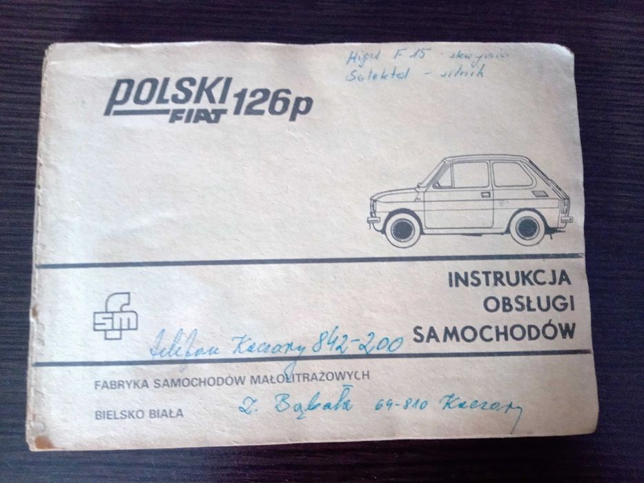 Instrukcja obsługi Fiat 126p