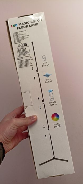 RGB Лампа кутова LED торшер Magic Color — Атмосферна підсвітка 165 см