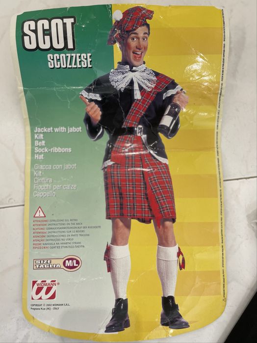 Mascara de carnaval de escoces - otimo estado