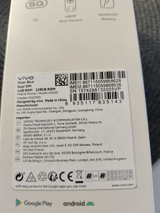 Sprzedam telefon VivoY52 5G