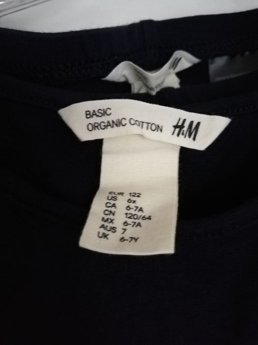 Zestaw getry i sukienka rozm. 122 H&M