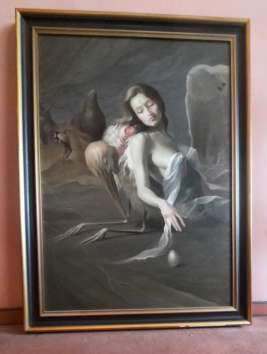 Картина маслом Ю.Клапоух." Фауна"