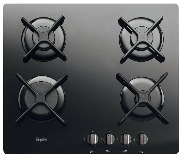 Варильна поверхня (Газова плита) Whirlpool GOR 6414 | 60 см | Чорне скло