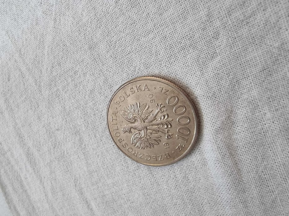 2x moneta 10000zł Solidarność 1990 rok