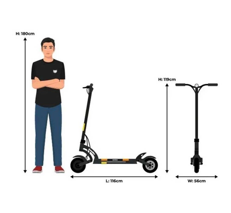 Hulajnoga elektryczna Kaabo Mantis 8 Plus  60km/h 1600W 18Ah mocna VIP