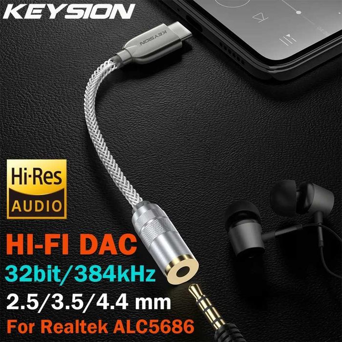 H6 PRO USB C naar 3,5 mm DAC hoofdtelefoonversterker - Realtek Alc5686 - Adapter - 384 Khz 32-Bit | Officiële Shop