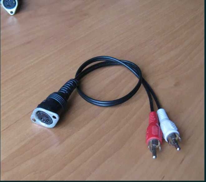 Разъём Din 5pin-jack 3.5 для подключения и монтажа