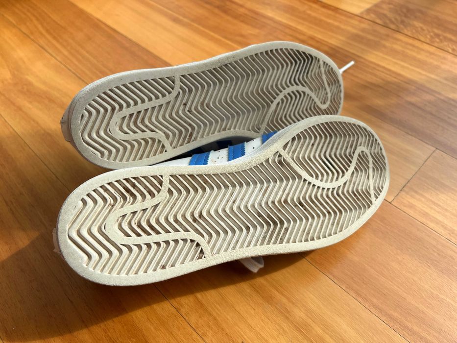 ADIDAS ORIGINALS Sapatilhas 'SUPERSTAR' em Branco e Azul