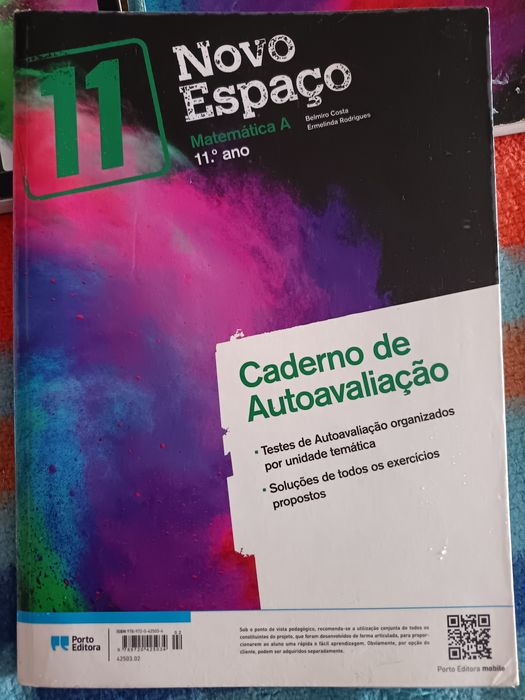 Manuais e caderno de atividades 11.ano Matemática A