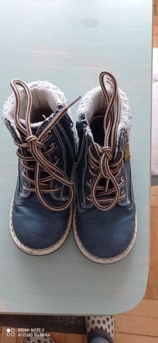 Botki chłopięce skórzane