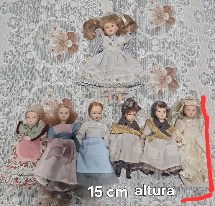 Lote de bonecas de porcelana