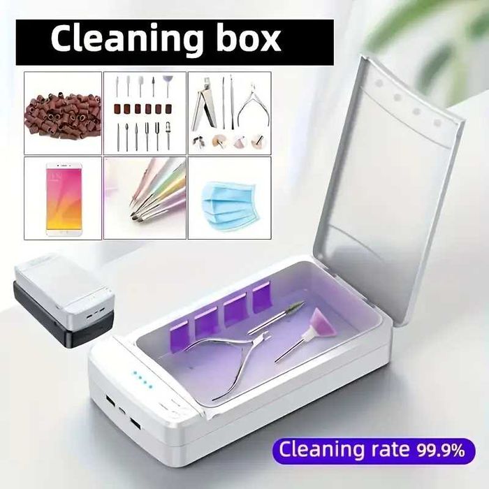 kit unhas profissional Manicure, Aspirador pó unhas + Esterilizador