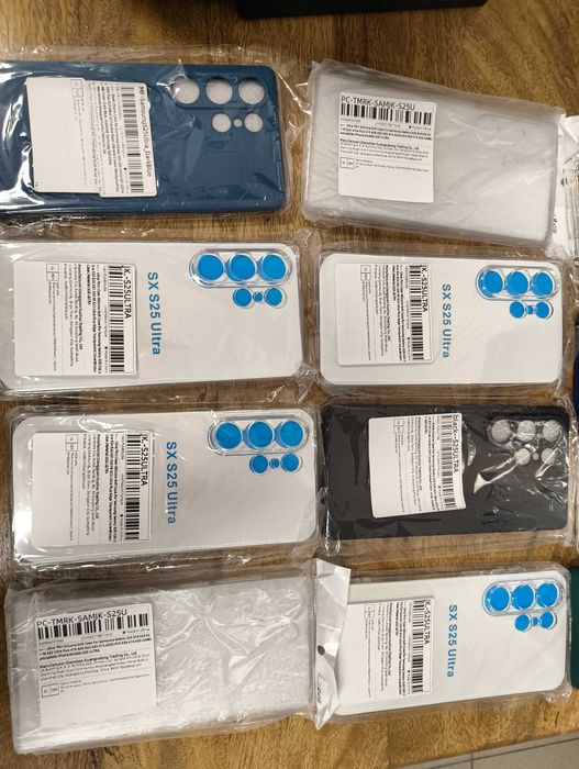 8 Vidros temperados premium + 13 capas Samsung S25 Ultra