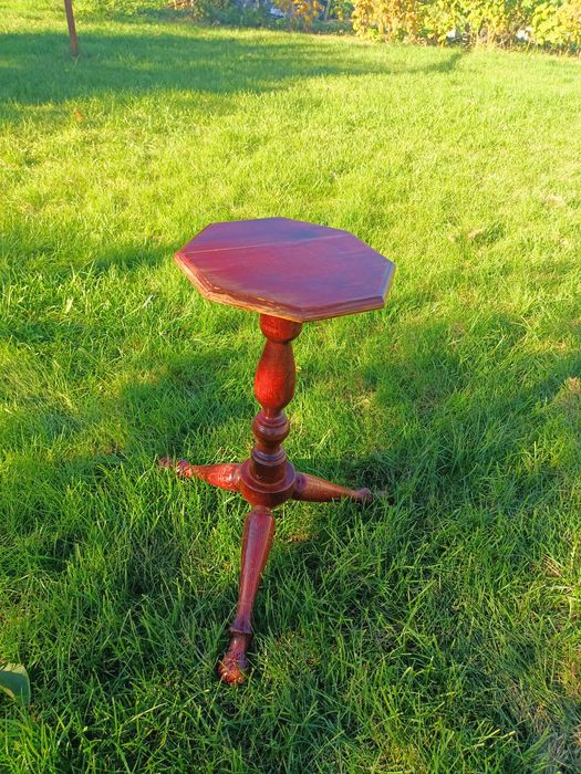 Kwietnik stolik drewniany vintage retro PRL