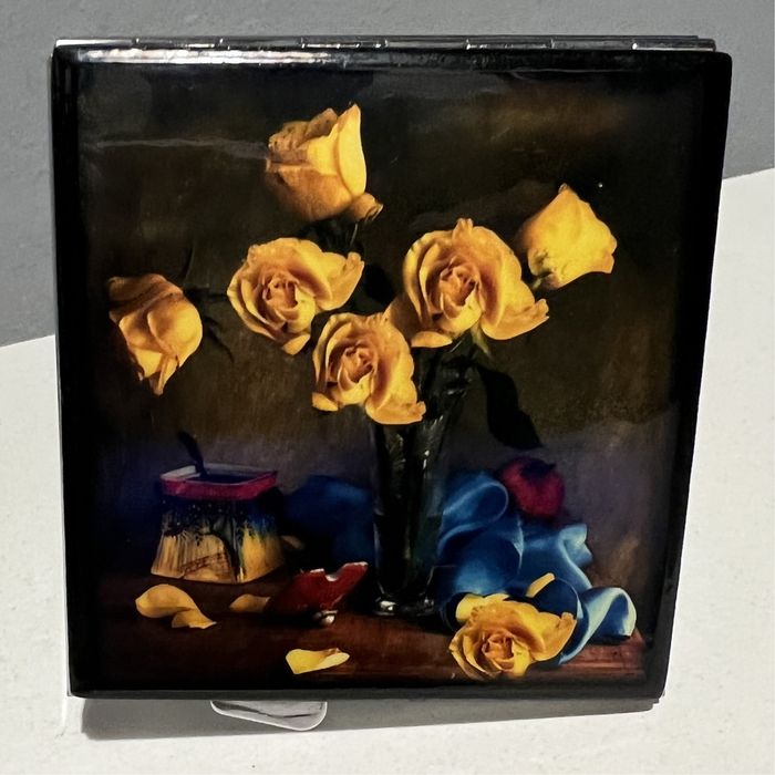 Зеркало .компактное. Лаковая миниатюра. Мстера