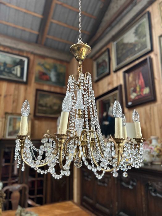 Stylowy żyrandol w stylu francuskim kryształowy #8041 Stylowy Węgrów