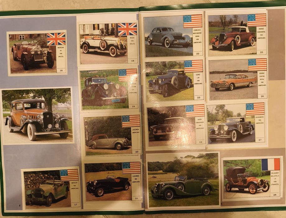 Revista de cromos Carros clássicos