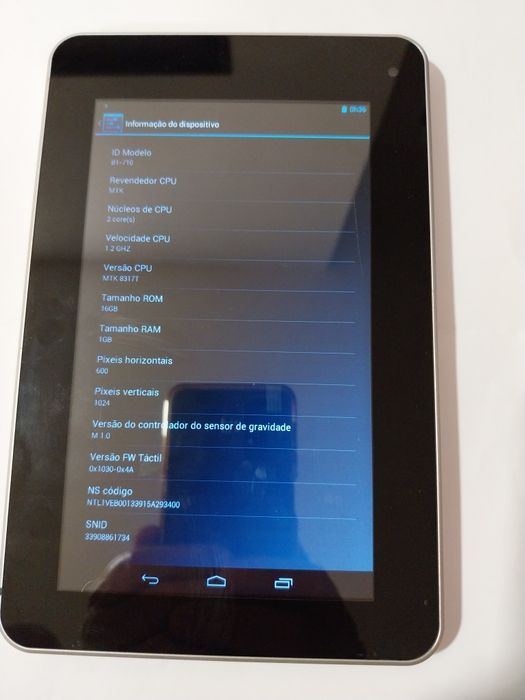 Tablet ACER modelo B1-71064739310319746124