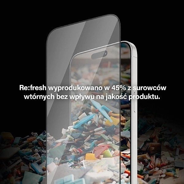 Szkło PanzerGlass Re:fresh Glass na iPhone 15 Pro z pozycjonerem