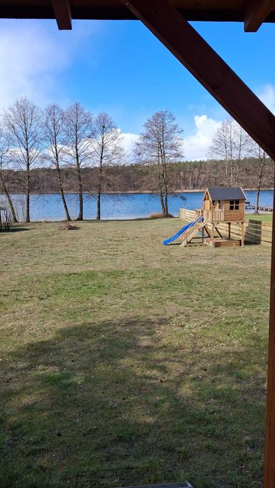 Domek nad jeziorem. Bory Tucholskie.  Las, ryby, grzyby.