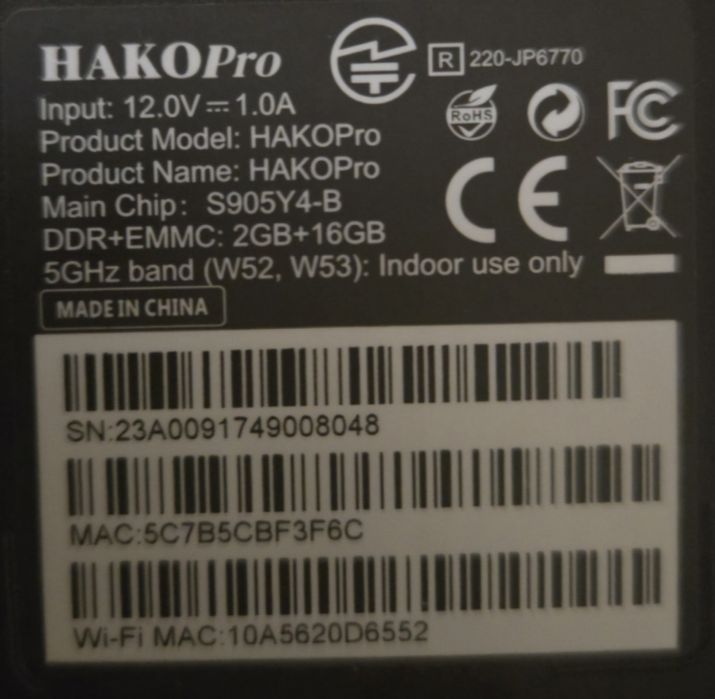 Odtwarzacz HakoPro 220-JP6770 AndroidTV