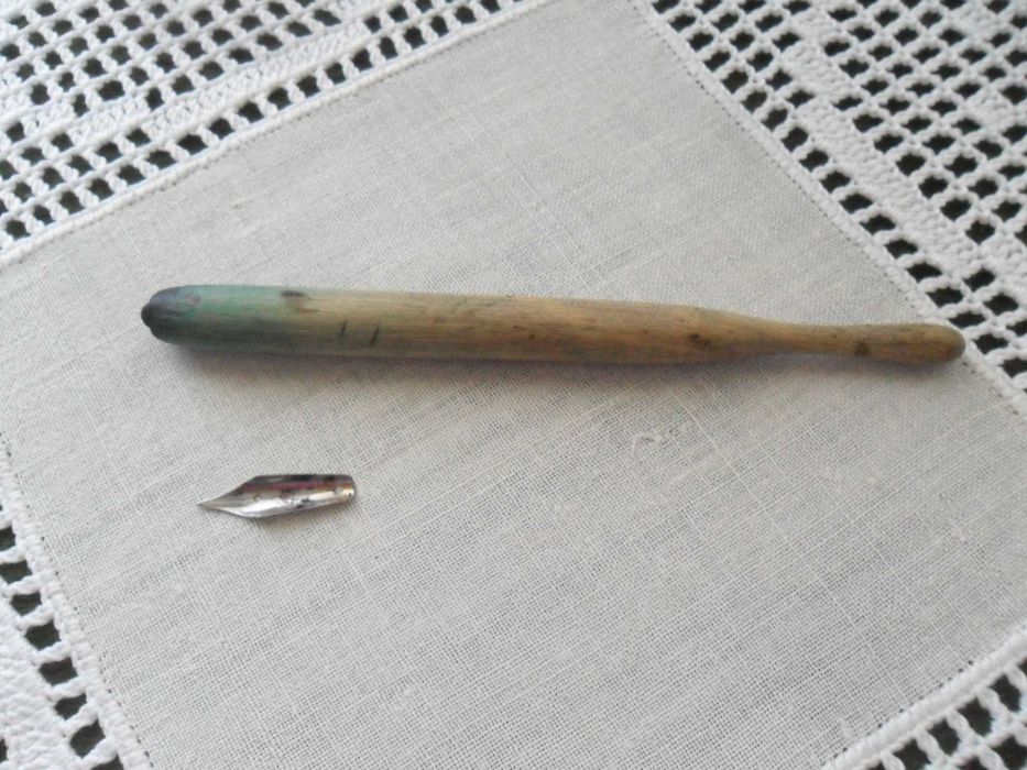 Caneta de ouro usada 14K antiga