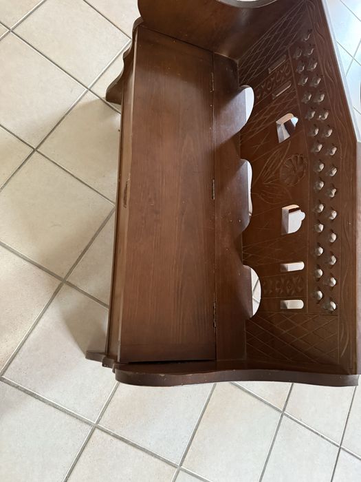 Banco arrumação lenha