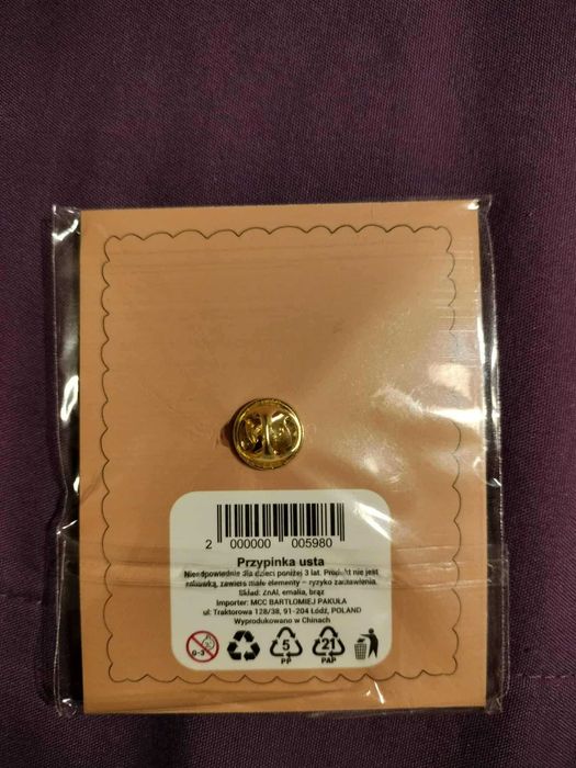 Pin przypinka rossman - usta