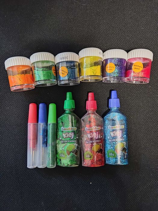 Sprzedam klej brokatowy i brokat