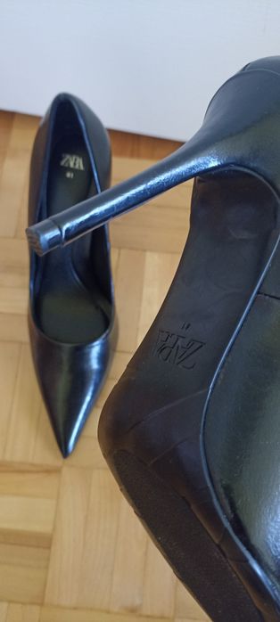 Czarne szpilki Zara 41