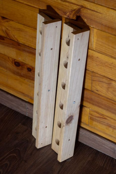 Suporte 6 garrafas pinho natural