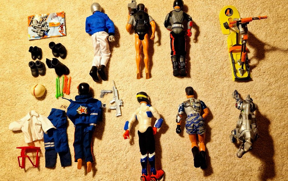 Bonecos Action Man anos 90 e Acessórios
