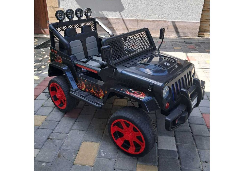 Дитячий електромобіль Jeep Wrangler Bambi M 3237EBLR-2-3, 4×4