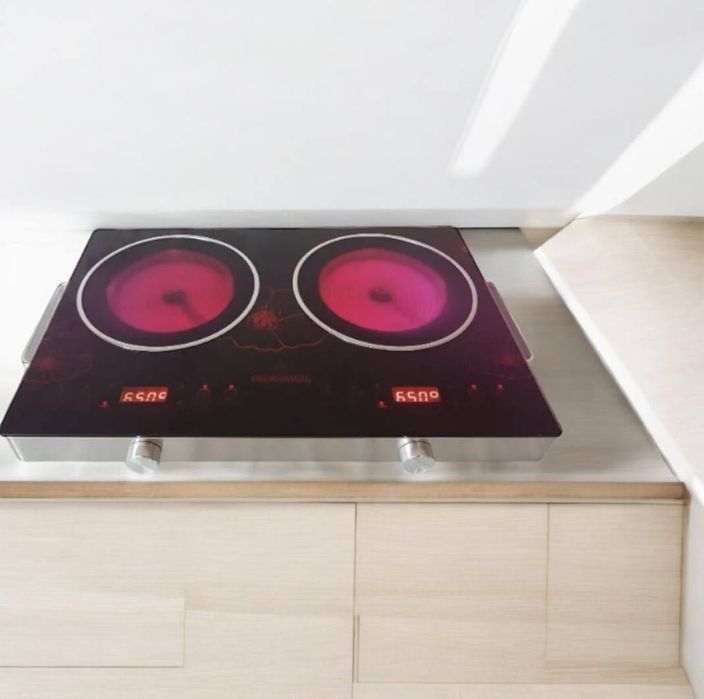 Плита інфрачервона  Crownberg CB-1327 4000Вт электроплита инфракрасная