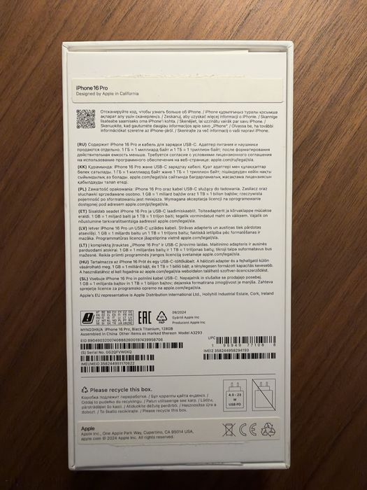 iPhone 16 pro 128GB czarny