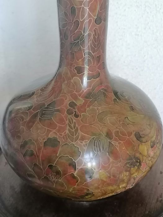 Jarra Vintage em cloisonne