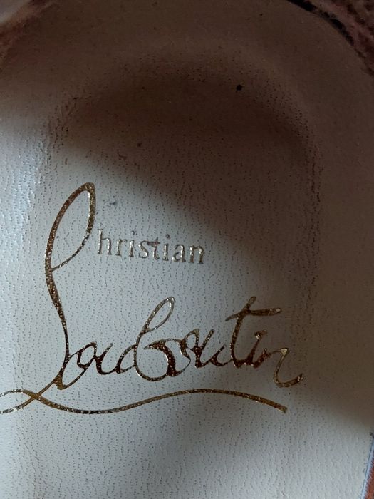 Louboutin sandały platformy szpilki camel Gladiatorki 40 39 auth.