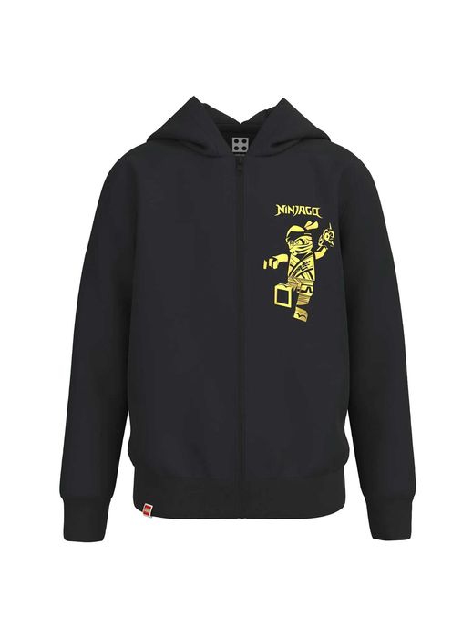 146 Bluza z kapturem rozpinana Lego Ninjago czarna zamek
